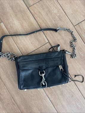Rebecca Minkoff Beige and Olive Lined Handbag Interior